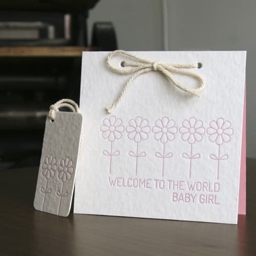 Baby Girl - Welcome to the World card