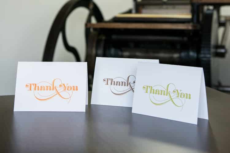 Trio of thank you cards - sq