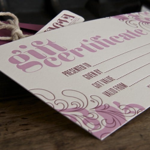 Gift Certificate category