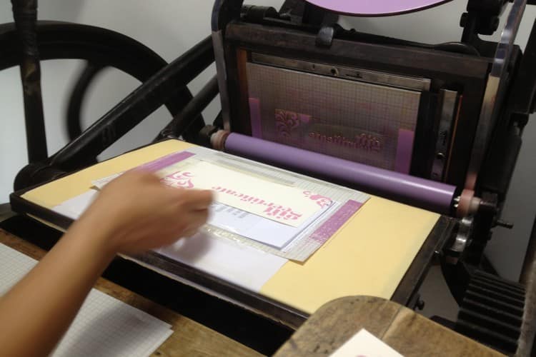 Letterpress printing