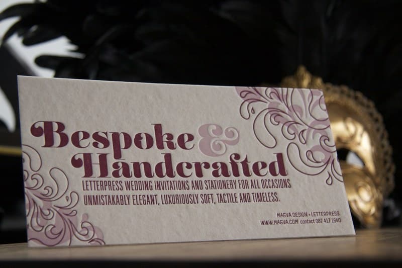 Handcrafted wedding invitations