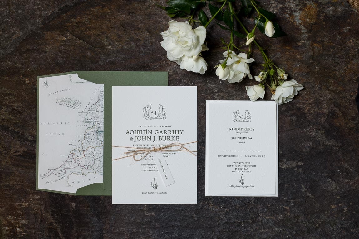 Letterpress Wedding Stationery Aoibhin Garrigy and John J Burke by MAGVA Design + Letterpress